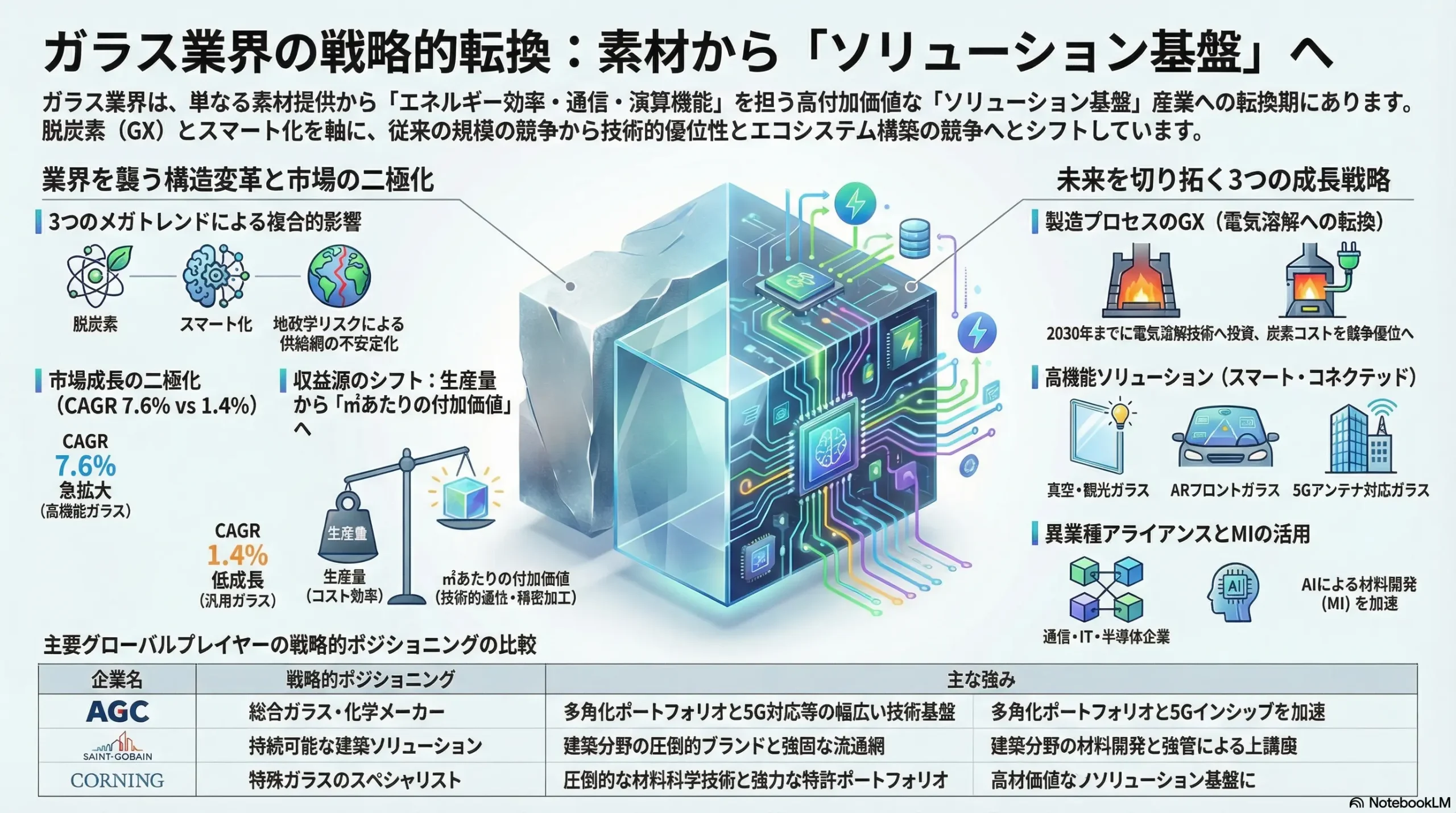 ガラス業界の戦略（市場リサーチ・競合企業調査） | 戦略家になろう！
