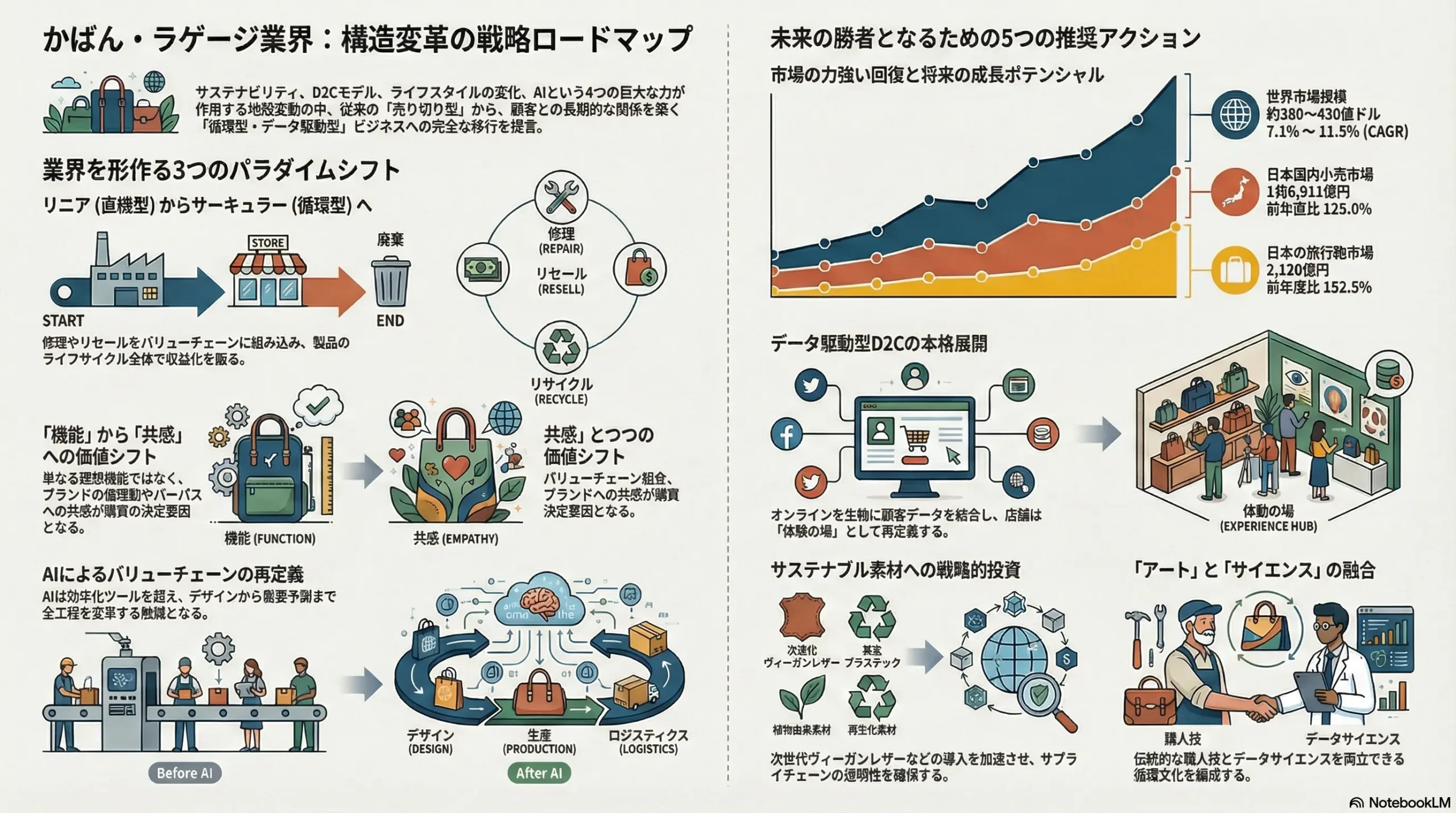 かばん・ラゲージ業界の戦略（市場リサーチ・競合企業調査） | 戦略家 
