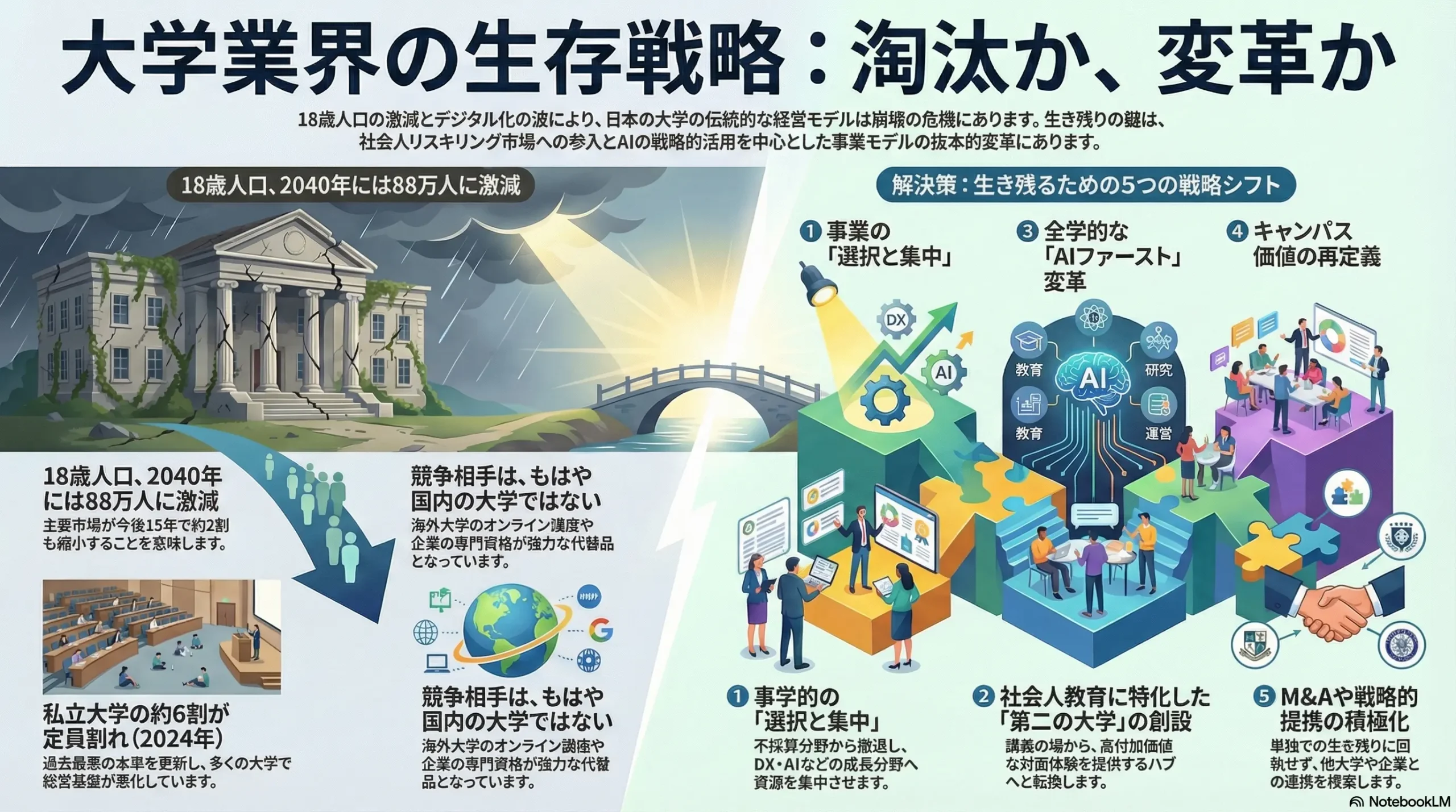 大学業界の戦略（市場リサーチ・競合企業調査） | 社長のAI