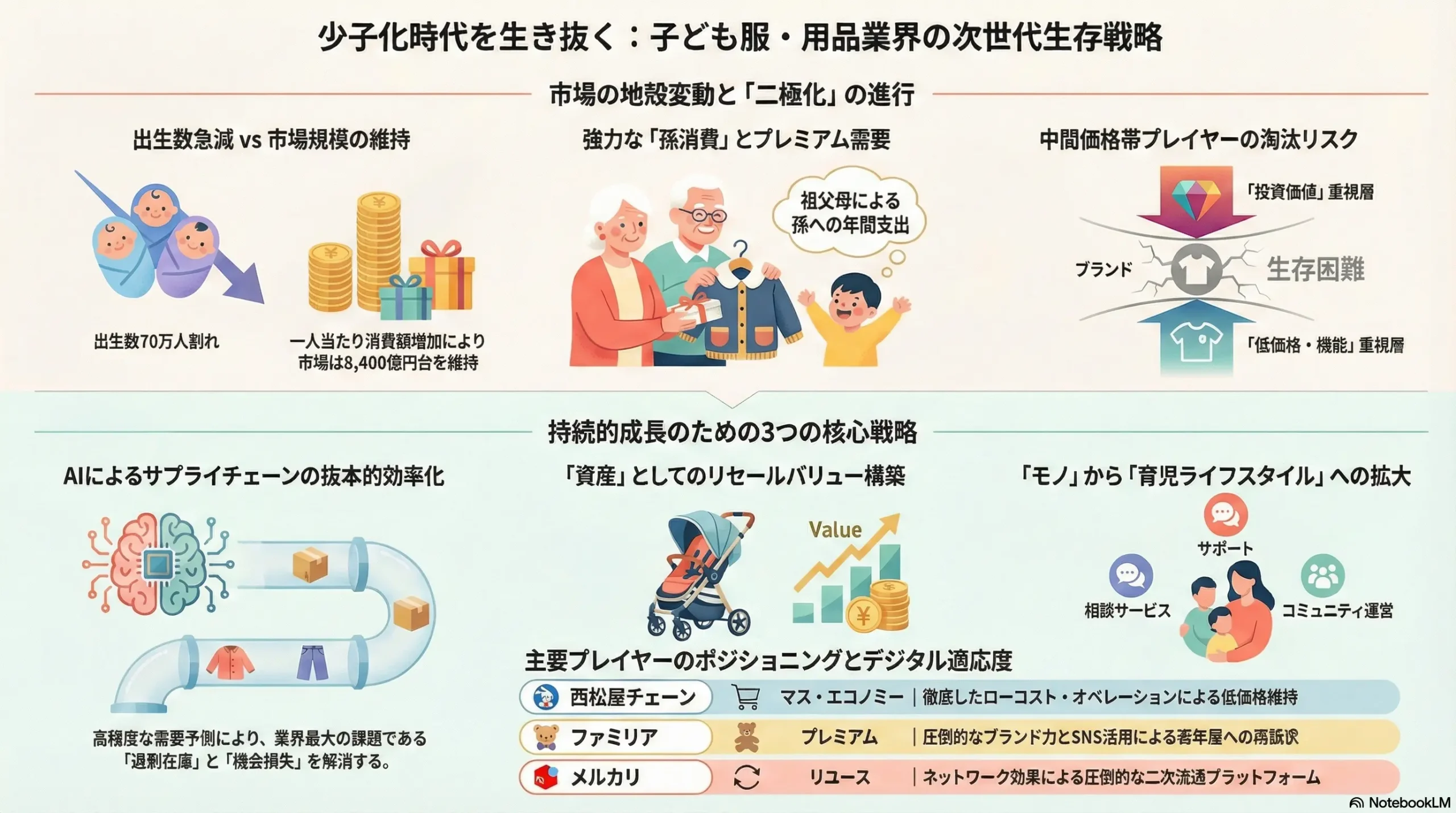 子ども服・用品業界の戦略（市場リサーチ・競合企業調査） | 戦略家に 
