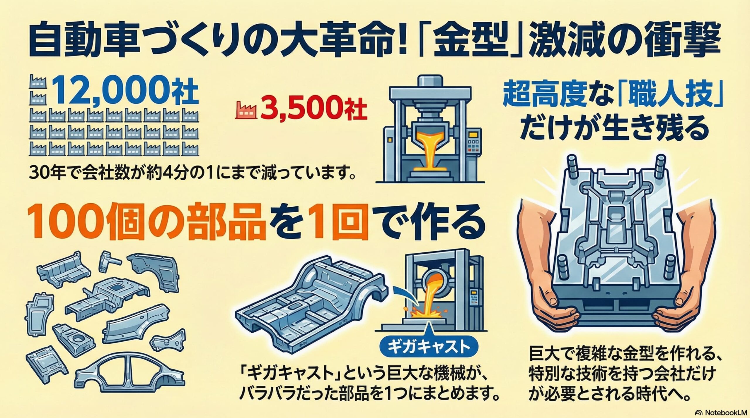 金型業減少と自動車産業の未来