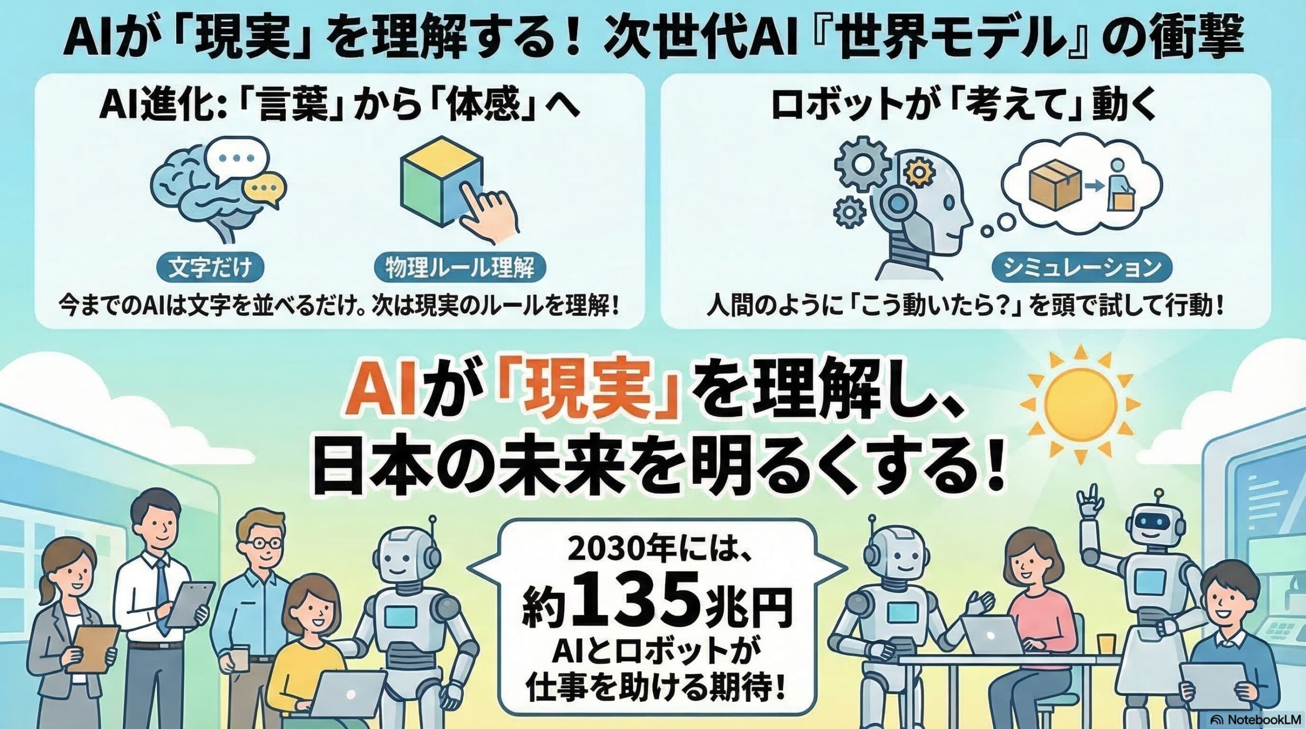 AIが言語予測モデルから世界モデルへ
