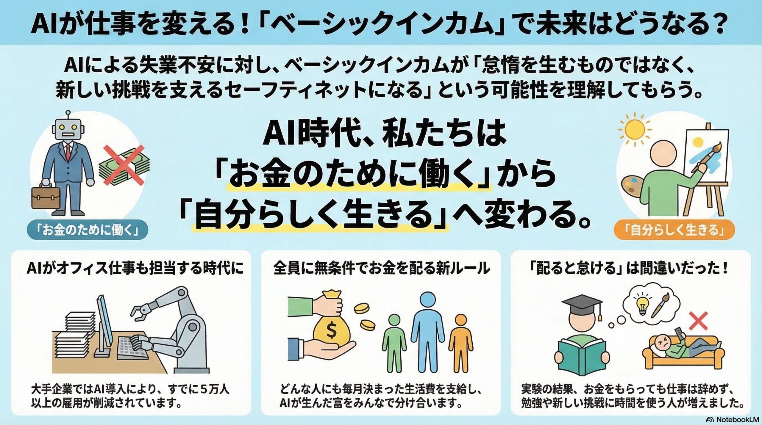 AIとベーシックインカムの未来予想図
