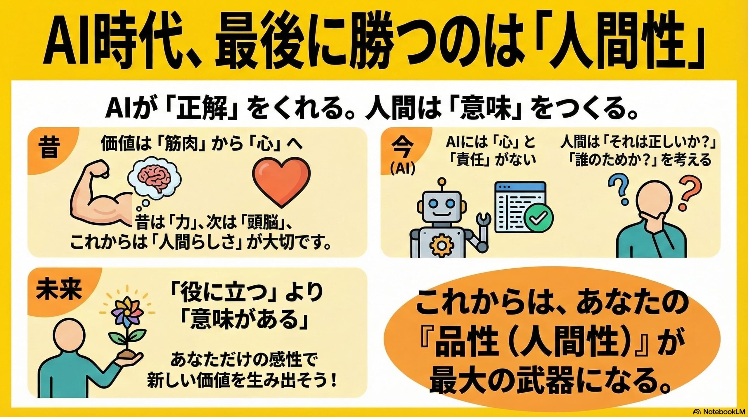 AI時代は知性よりも品性や人間性【IQからEQへ】