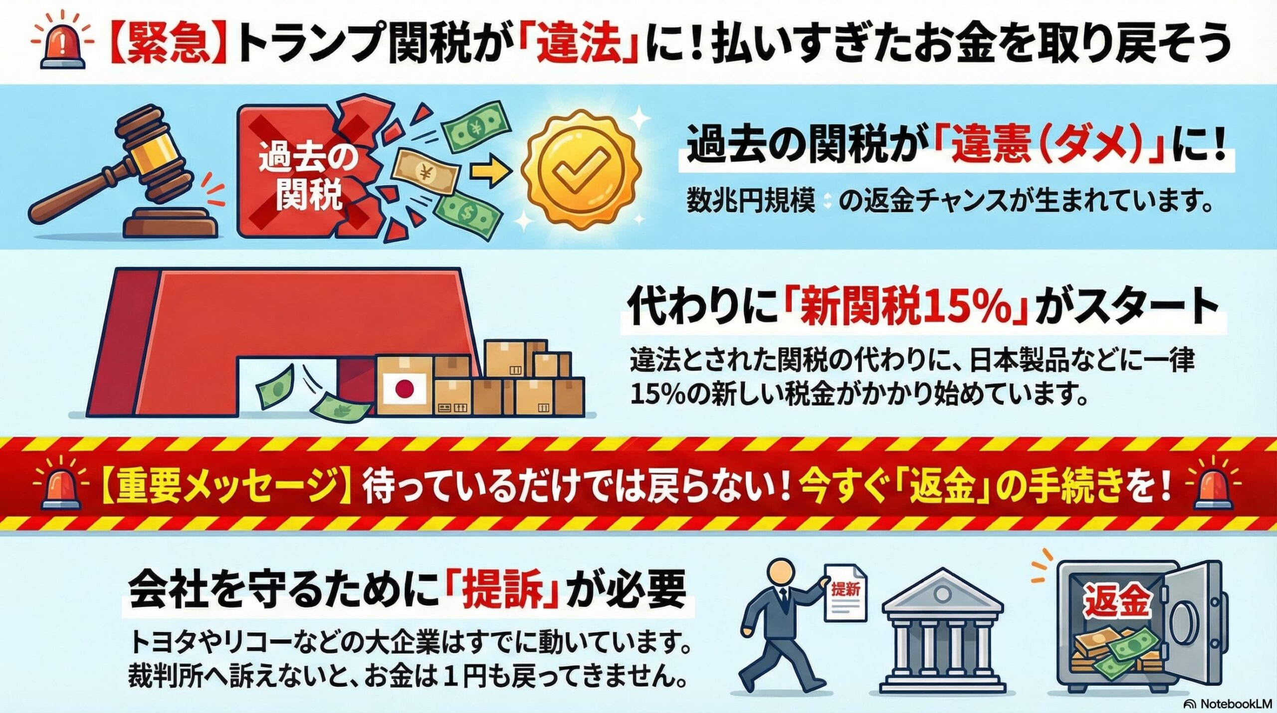 トランプ関税の払い戻し提訴と還付実務