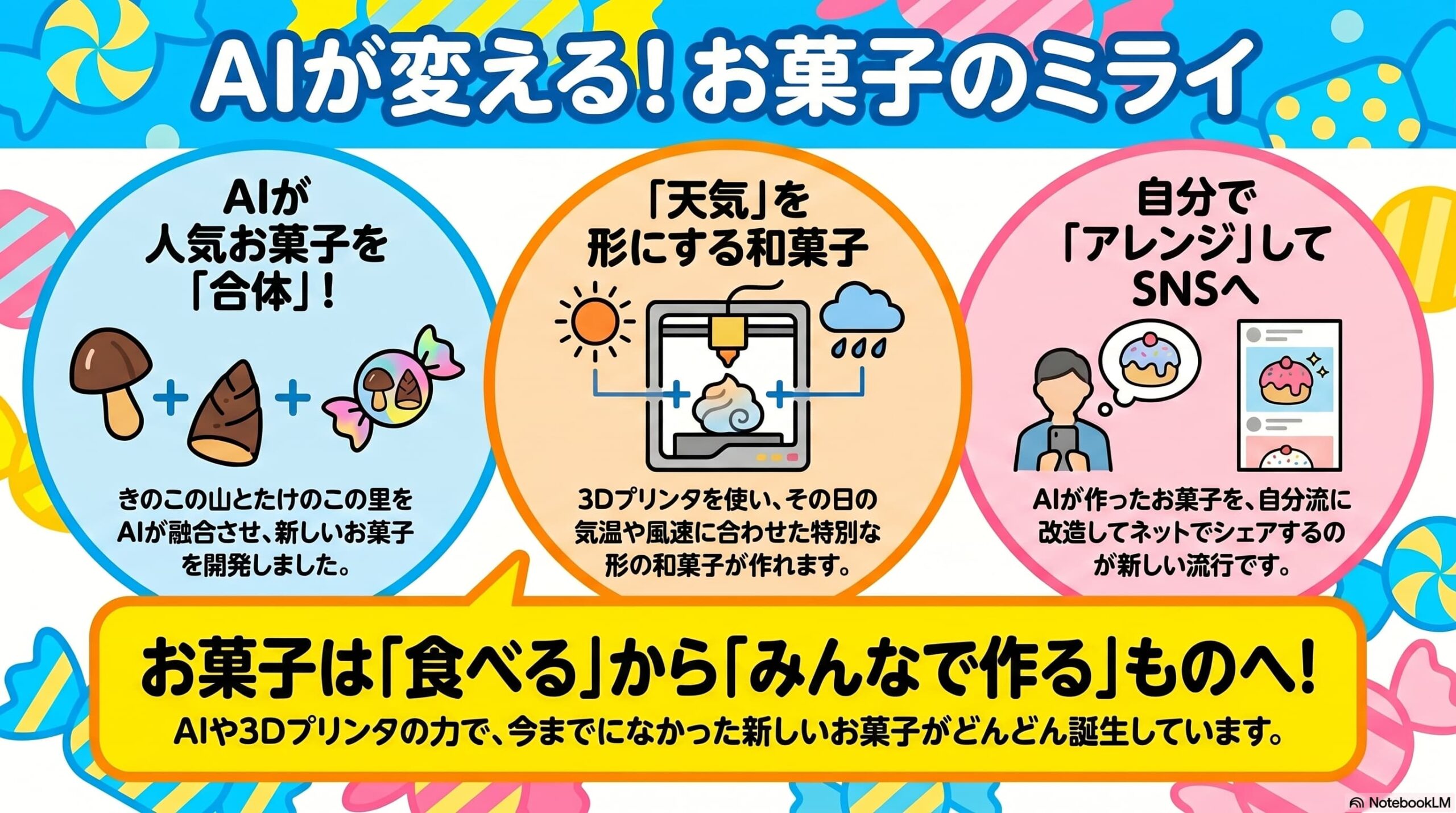 AI菓子・サイバー和菓子と製菓業界の未来