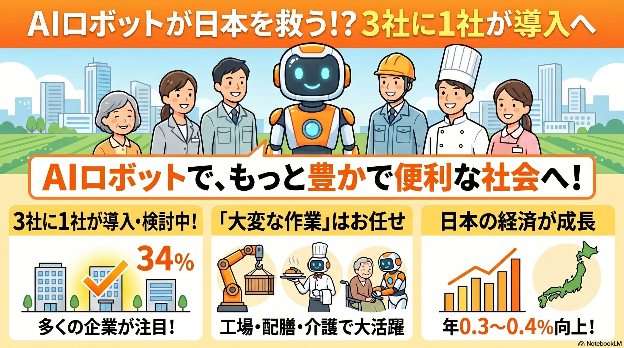 日本企業の3社に1社がAIロボットを導入・検討